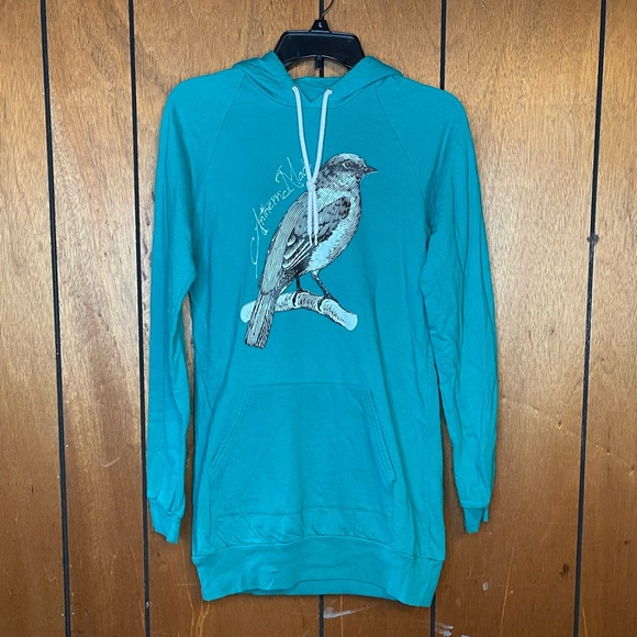 Anthem Made Kellin Quinn SWS Turquoise Blue Dress Hoodie Size Medium - Picture 3 of 5